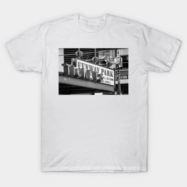 Fenway Tickets B+W T-Shirt by jforno